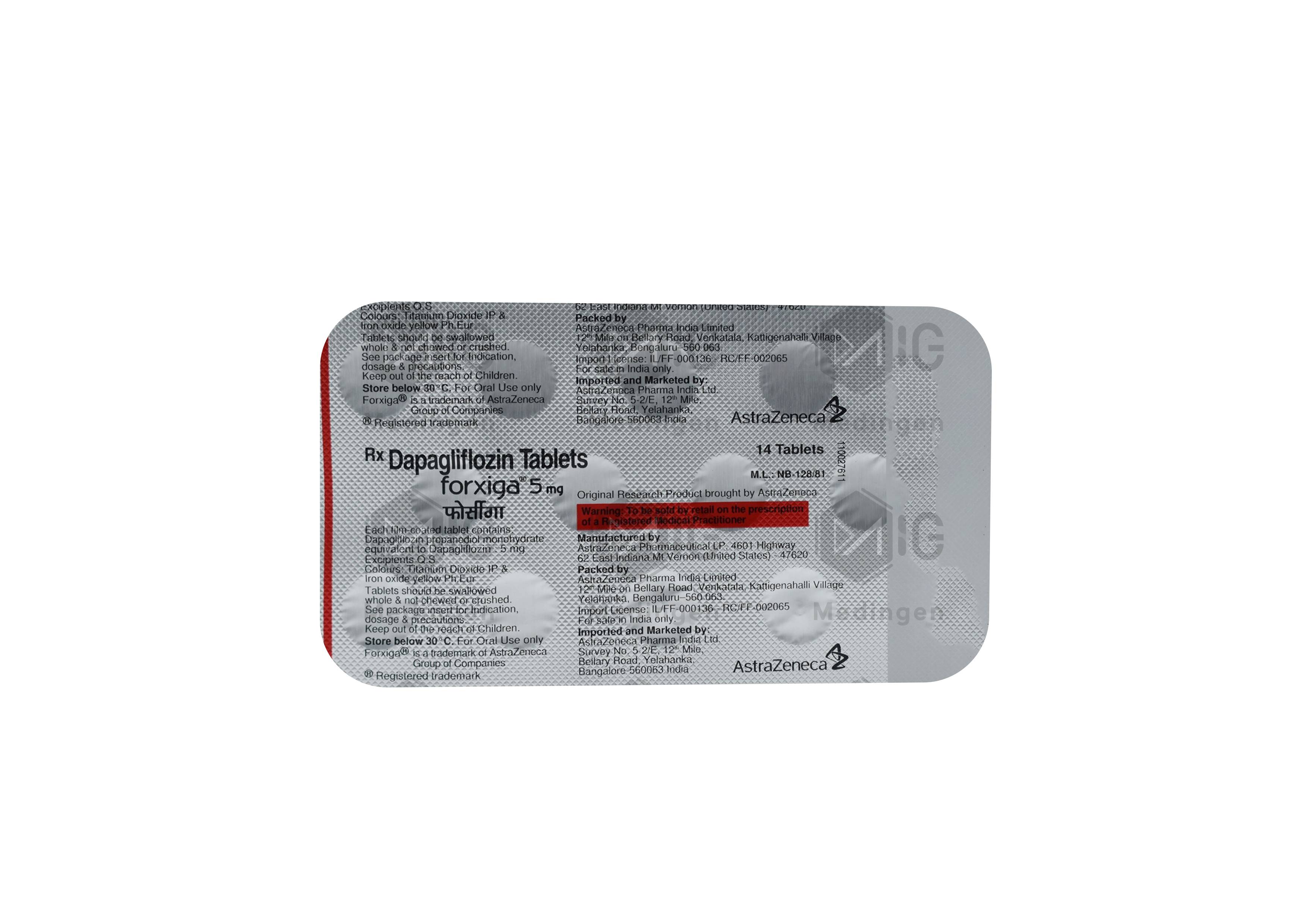 FORXIGA 5MG